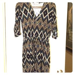 Jersey drop waist dress